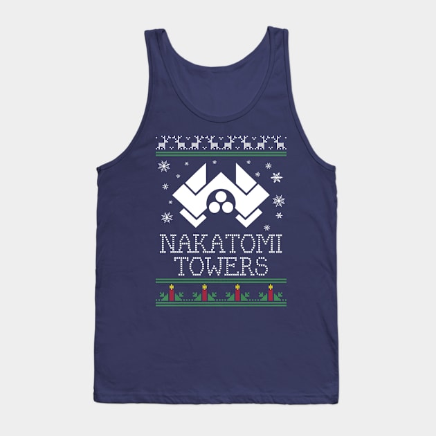 Die Hard Nakatomi Towers Christmas Tank Top by Rebus28